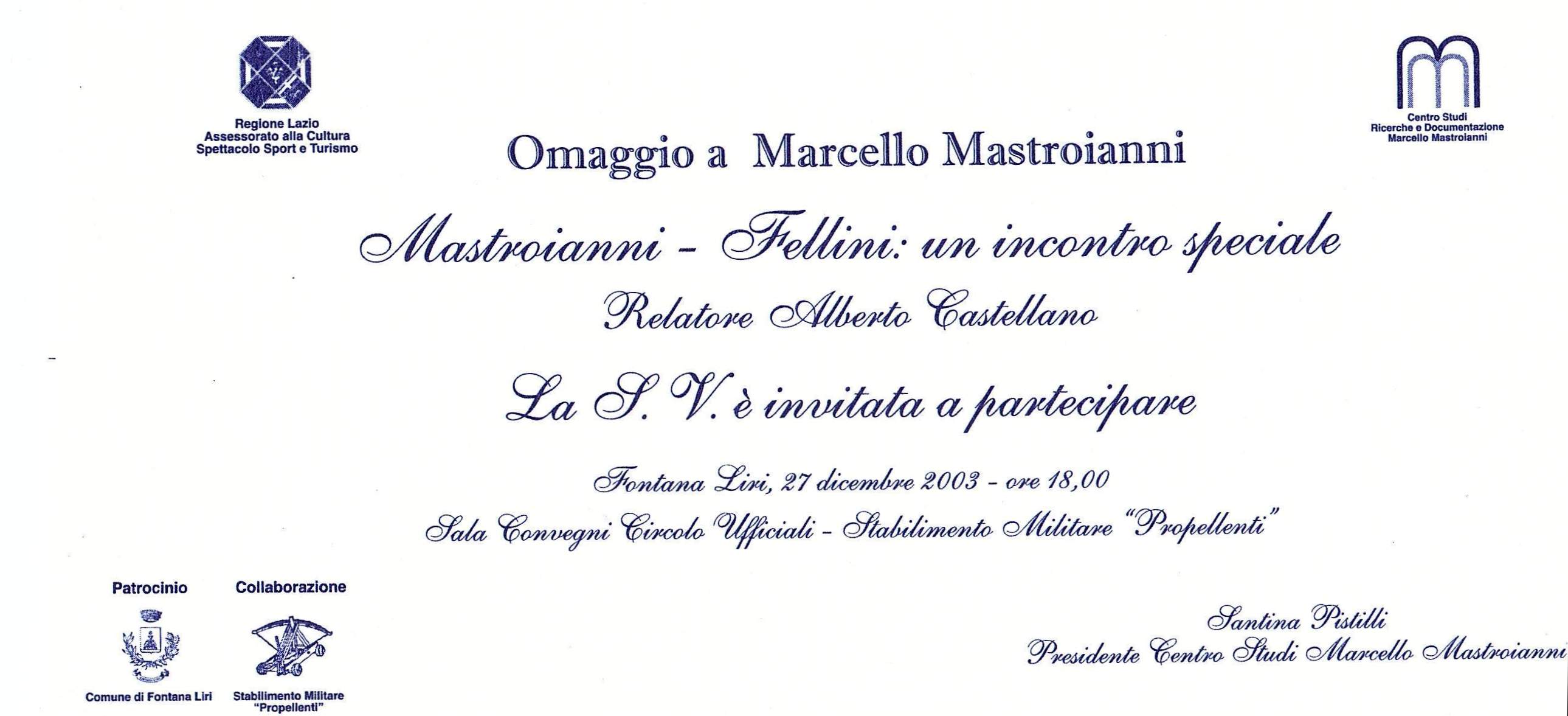 omaggio 27 dic 2003