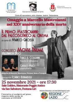 Omaggio a Marcello Mastroianni nel XXV anniversario della morte.