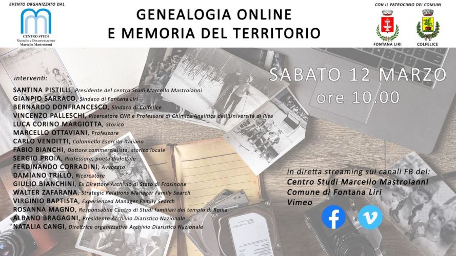 Genealogia Online e memoria del territorio