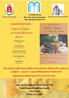 Presentazione del volume "Saperi e Sapori. Le ricette dei nonni"