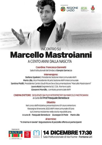 Incontro su Marcello Mastroianni a 100 anni dalla nascita